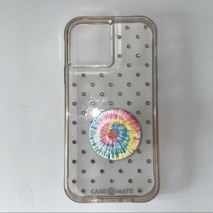 iPhone 12/ 12 Pro bedazzled, clear CaseMate